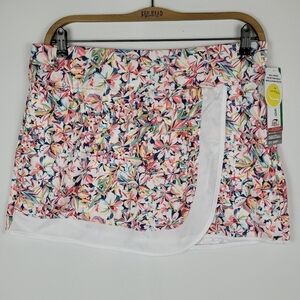 NWT Grand Slam Performance Tennis Pickleball Golf Skort Skirt Floral Size XL $58